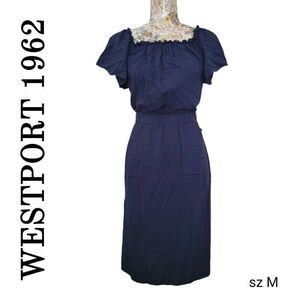 Westport 1962 Blue Flouncy Feminine Ruffled Dress